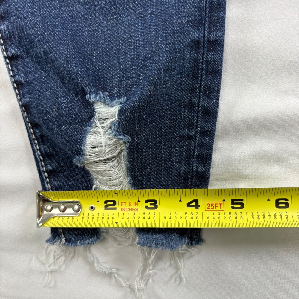 BKE Stella Ankle Skinny Jeans Womens 30 Dark Wash Low Rise Distressed ABK1541A - Picture 9 of 12